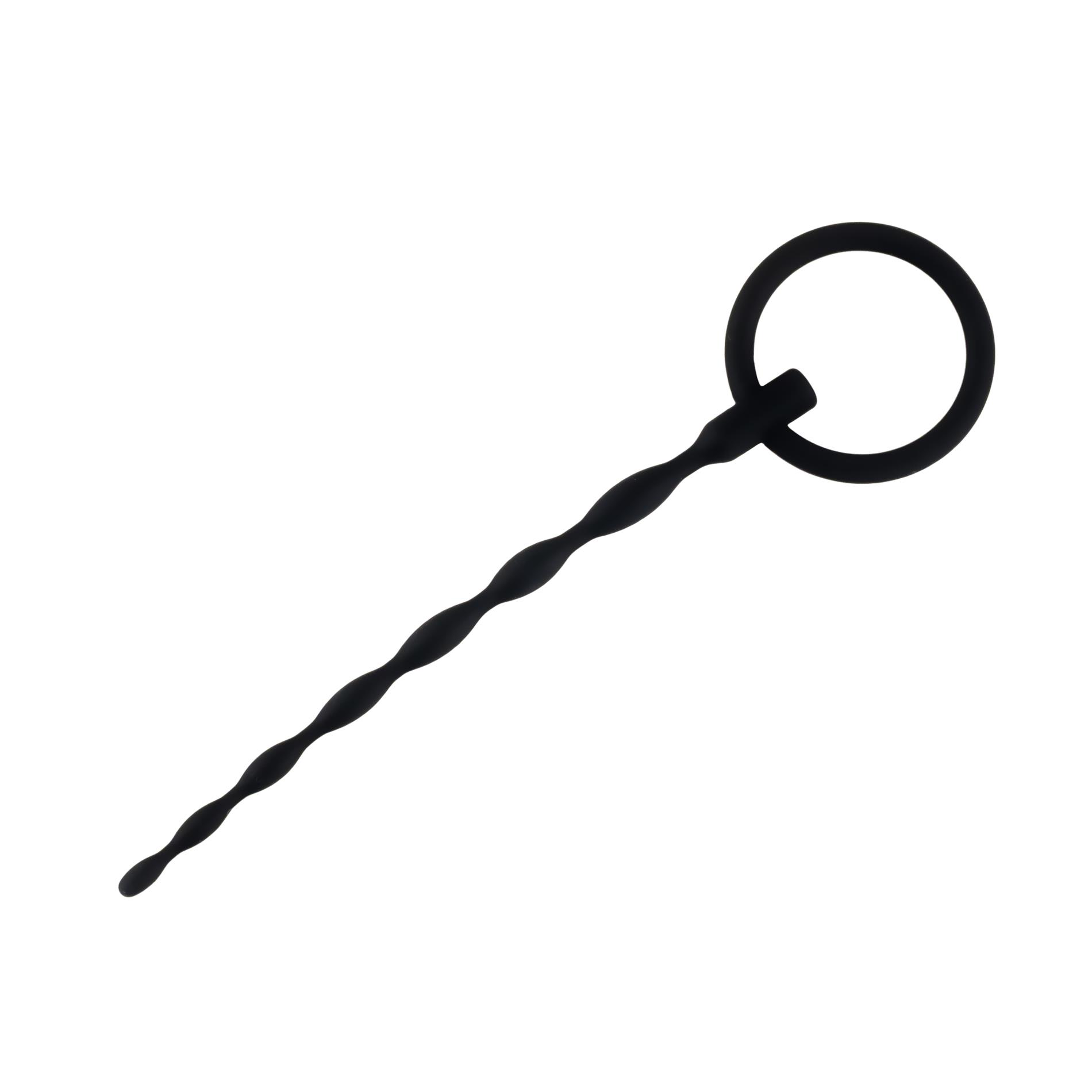 Penis plug no. 01 – silikonowy, falowany, 16 cm — zdjęcie 4