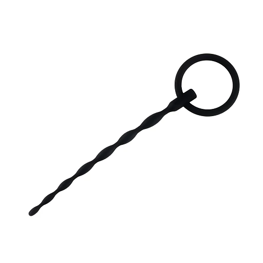 Penis plug no. 01 – silikonowy, falowany, 16 cm — zdjęcie 4