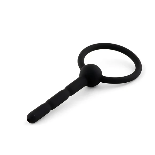 Penis plug no. 03 – silikonowy, kanał przepływowy, 10,5 cm