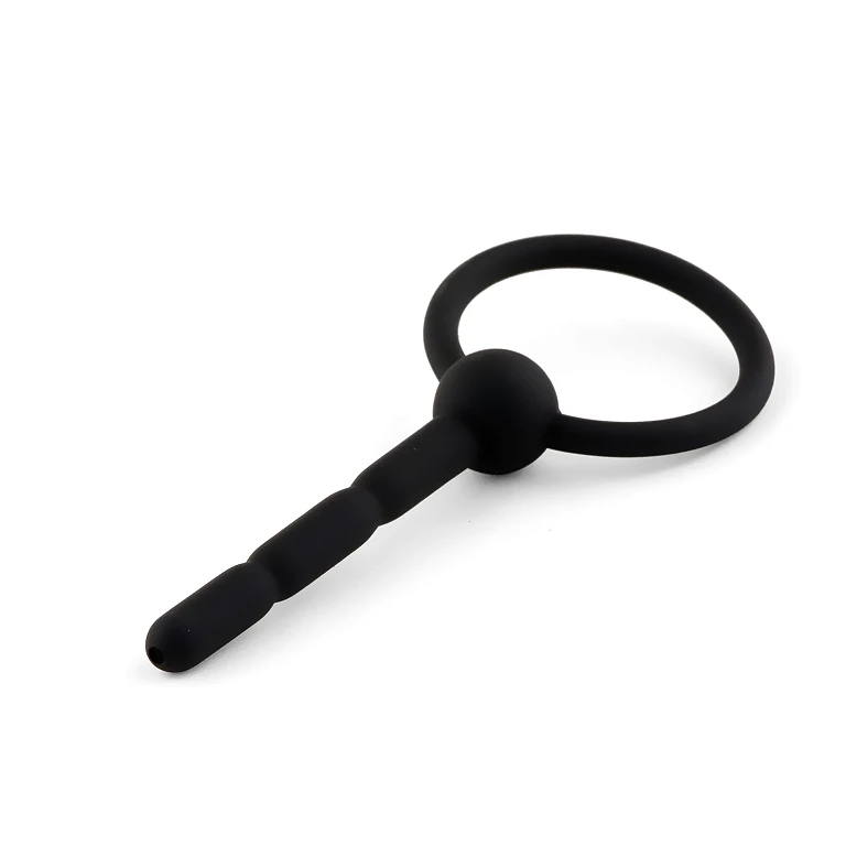 Penis plug no. 03 – silikonowy, kanał przepływowy, 10,5 cm