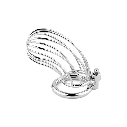 Klatka na penisa Regular – stalowa, 15 cm, 3 pierścienie — zdjęcie 8