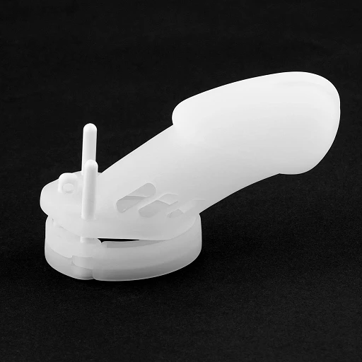 Klatka na penisa Regular – silikon, 7 cm, 5 pierścieni — zdjęcie 5
