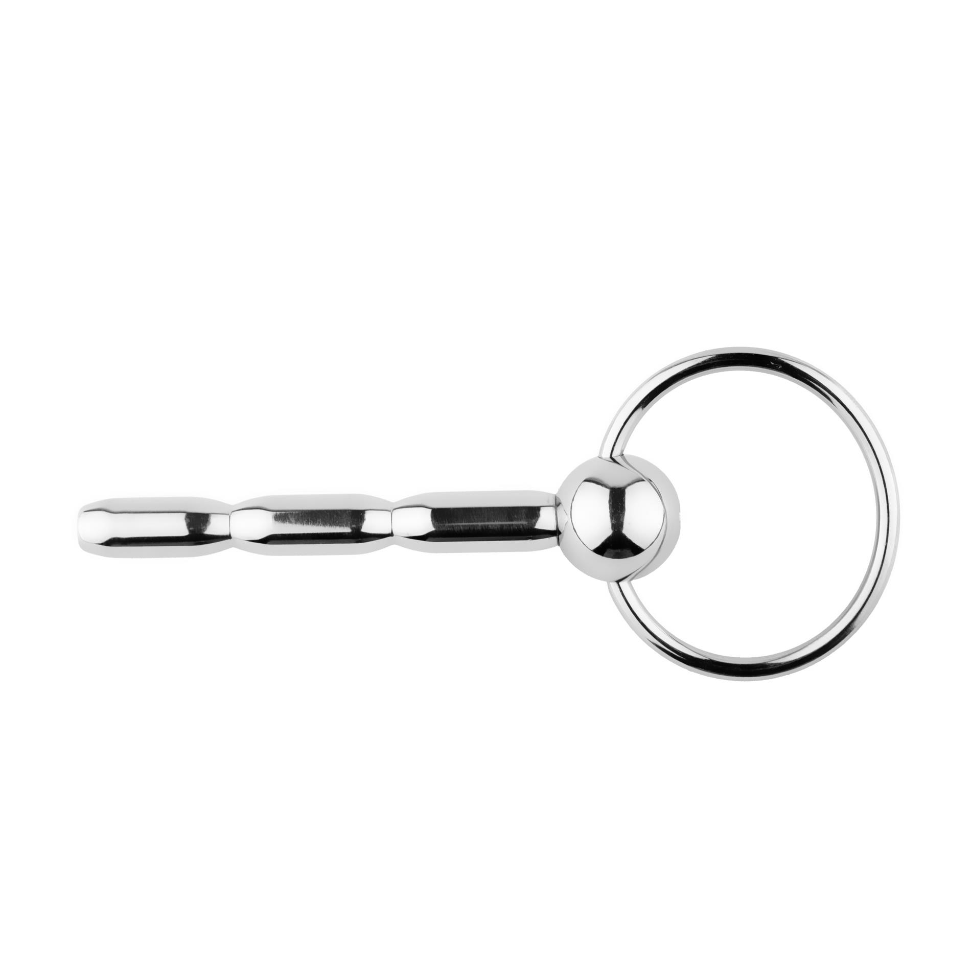 Metalowy penis plug no. 03 – stal nierdzewna, kanał, 10 cm — zdjęcie 3