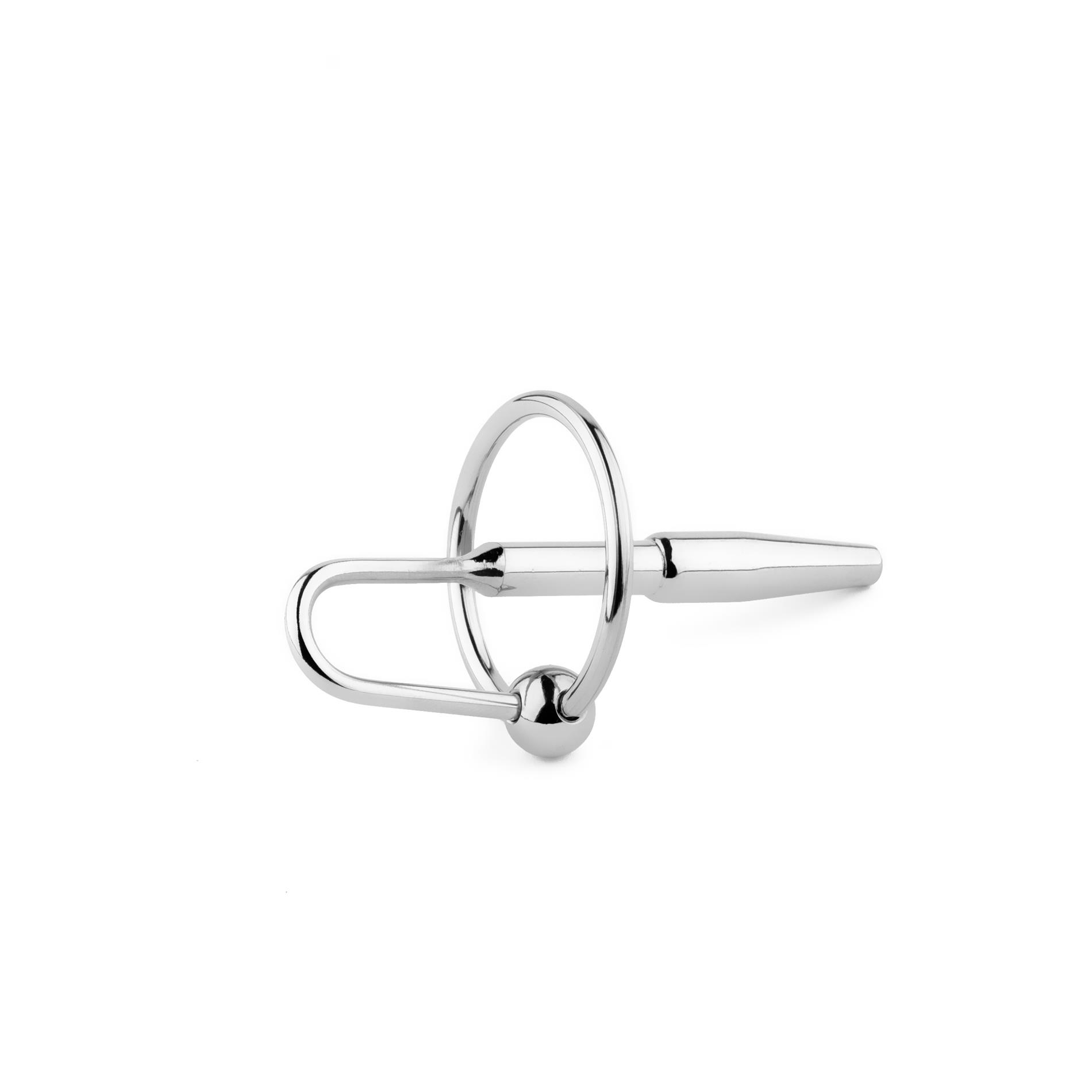 Metalowy plug do cewki no. 05 – stal, 8 cm, pierścień — zdjęcie 4