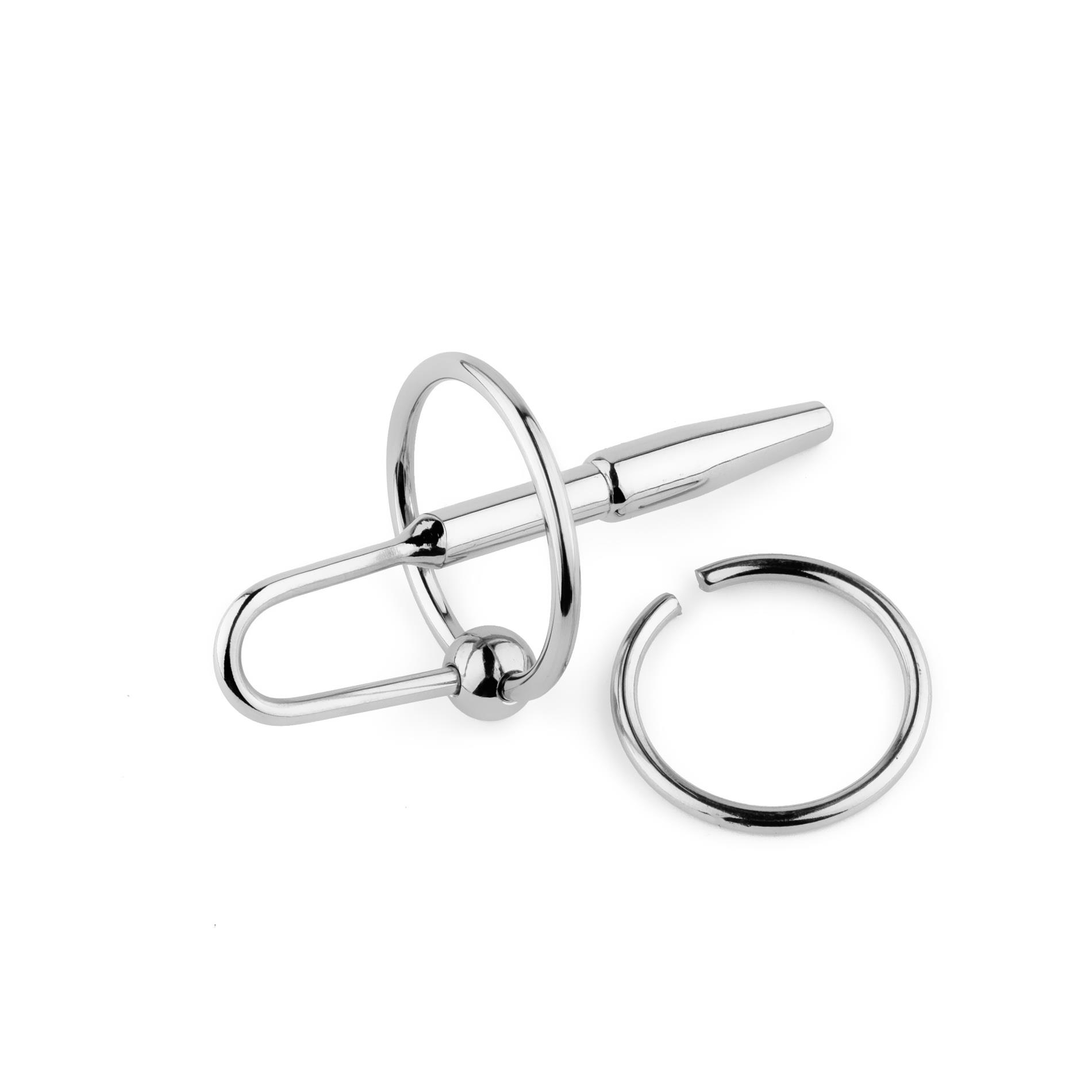 Metalowy plug do cewki no. 05 – stal, 8 cm, pierścień — zdjęcie 5