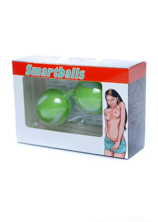 Kulki gejszy Smartballs – podwójne, 3,6 cm, zielone — zdjęcie 4