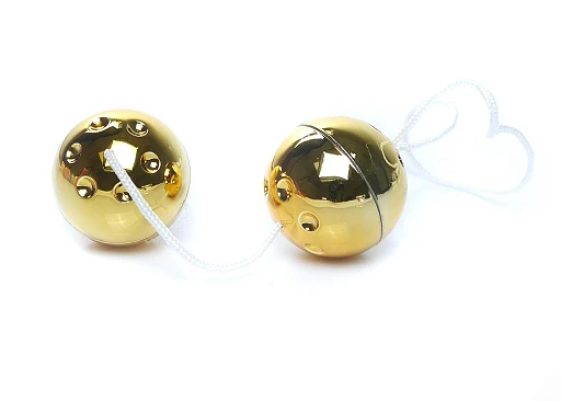 Kulki gejszy Duo-Balls Gold - złote, 2 szt.