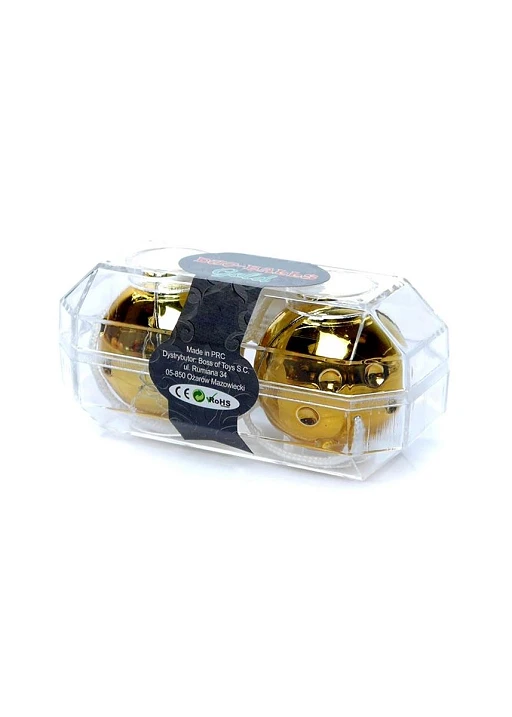 Kulki gejszy Duo-Balls Gold - złote, 2 szt. — zdjęcie 3