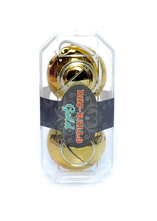 Kulki gejszy Duo-Balls Gold - złote, 2 szt. — zdjęcie 5