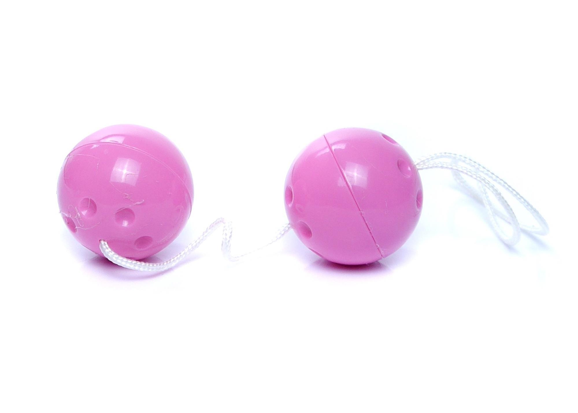 Kulki gejszy Duo-Balls – fioletowe, 21 cm, Ø 3,2 cm — zdjęcie 1