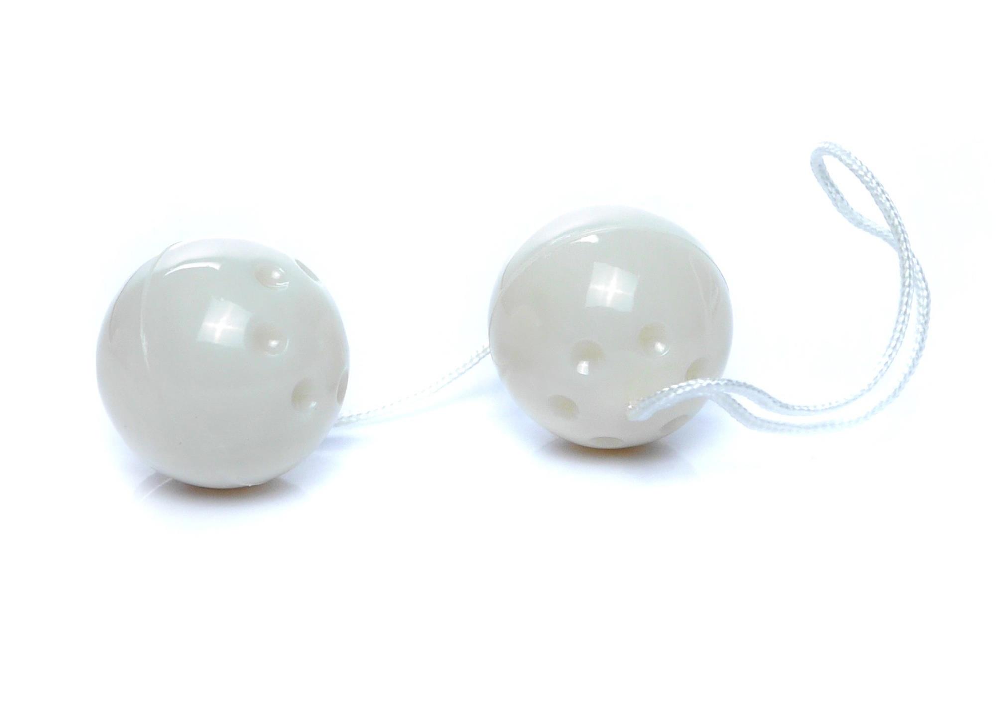 Kulki gejszy Duo-Balls White - zestaw 2 szt. — zdjęcie 1