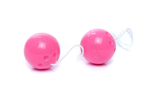 Kulki gejszy Duo-Balls Pink – dwie kulki, 3,2 cm średnicy