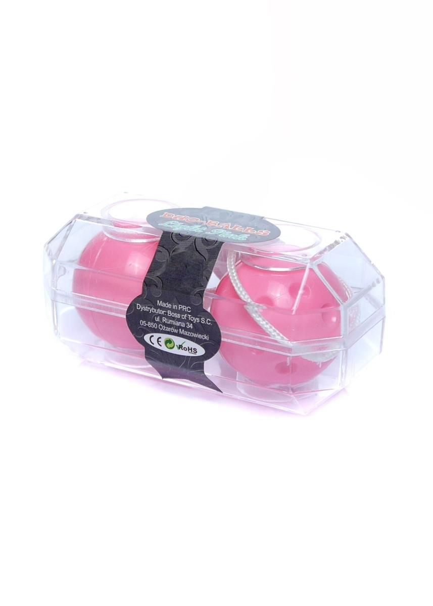 Kulki gejszy Duo-Balls – różowe, z linką, 3,2 cm — zdjęcie 3