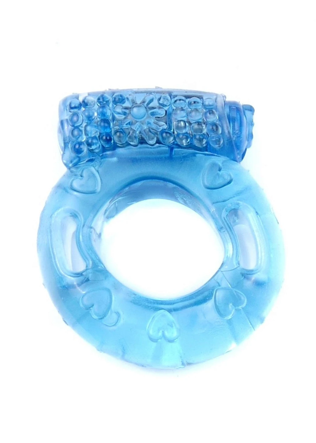 Pierścień erekcyjny wibracyjny Blue - silikonowy