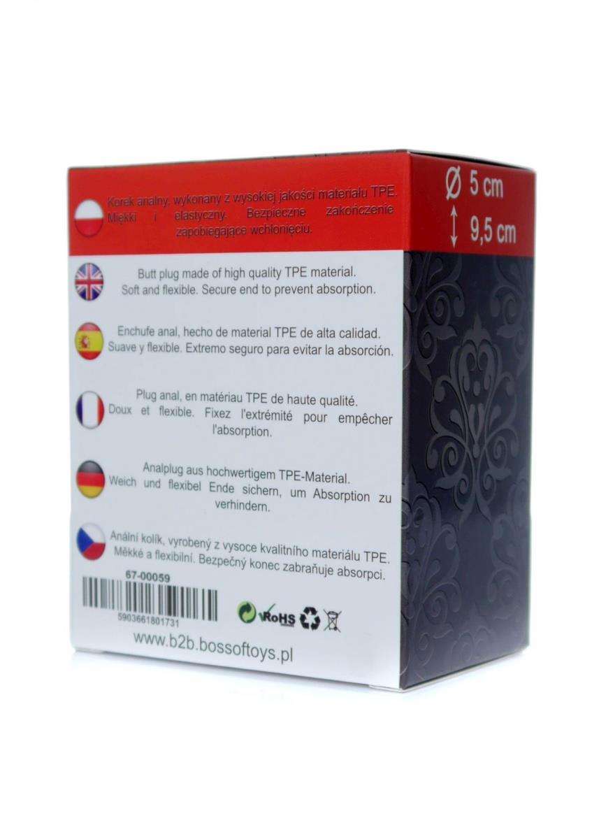 Korek analny Plug Bubble L - TPE, duży — zdjęcie 5