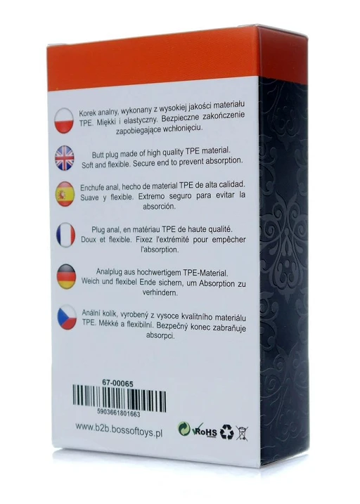 Korek analny Plug-T-Plug Smooth S - TPE gładki — zdjęcie 4