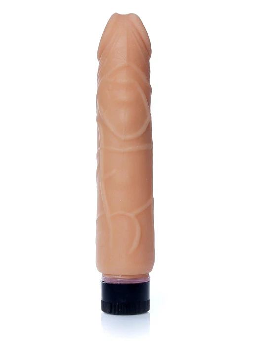 Wibrator Real Skin Multispeed – 22 cm, TPE — zdjęcie 2