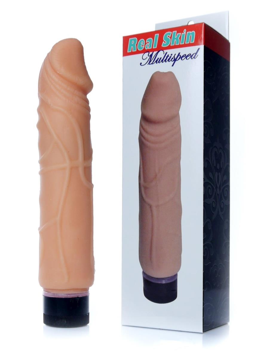 Wibrator Real Skin Multispeed – 22 cm, TPE — zdjęcie 5
