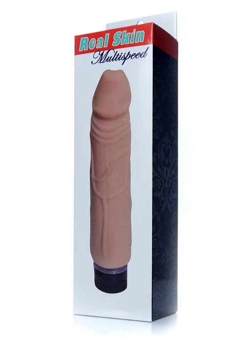 Wibrator Real Skin Multispeed – 22 cm, TPE — zdjęcie 6
