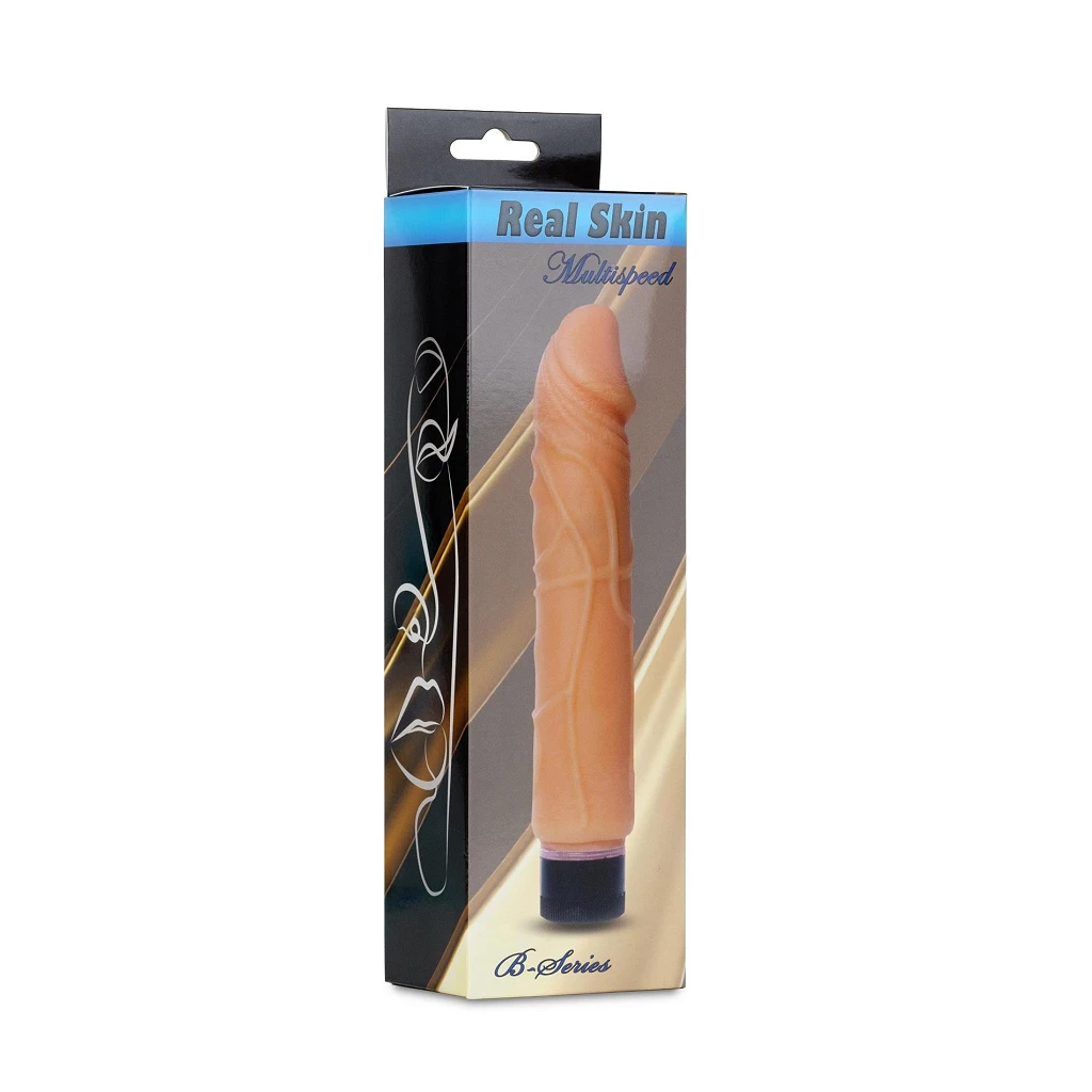 Wibrator Real Skin Multispeed – 22 cm, TPE — zdjęcie 8