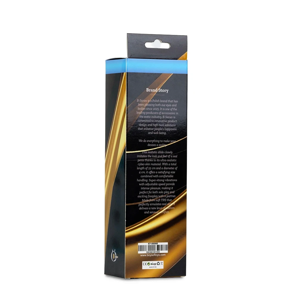 Wibrator Real Skin Multispeed – 22 cm, TPE — zdjęcie 9