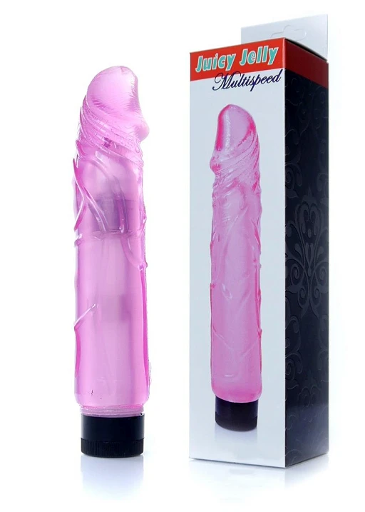 Wibrator Juicy Jelly Multispeed – różowy, 22 cm — zdjęcie 5