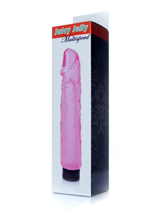 Wibrator Juicy Jelly Multispeed – różowy, 22 cm — zdjęcie 6