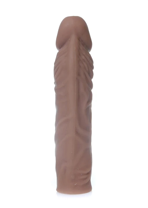 Nakładka na penisa Perfect Sleeve Mulatto – wydłuża o 7 cm — zdjęcie 3