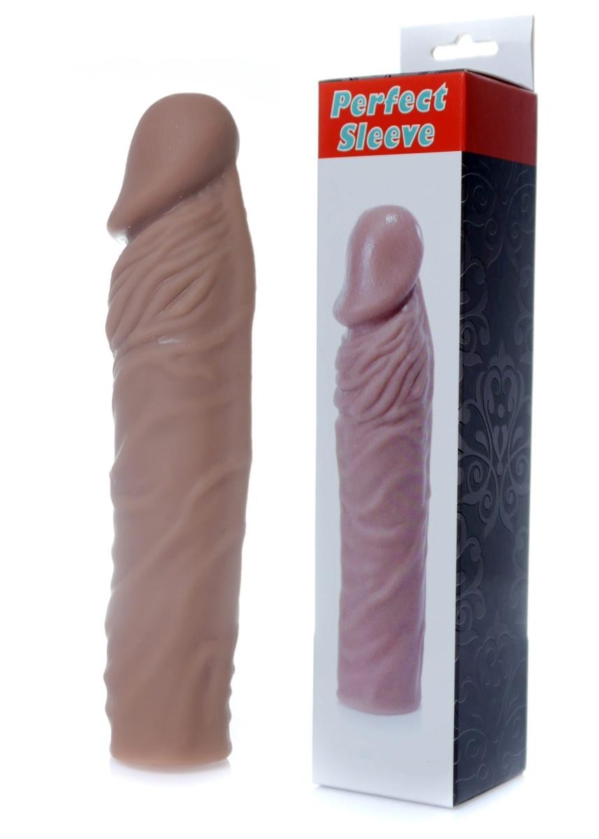 Nakładka na penisa Perfect Sleeve Mulatto – wydłuża o 7 cm — zdjęcie 6