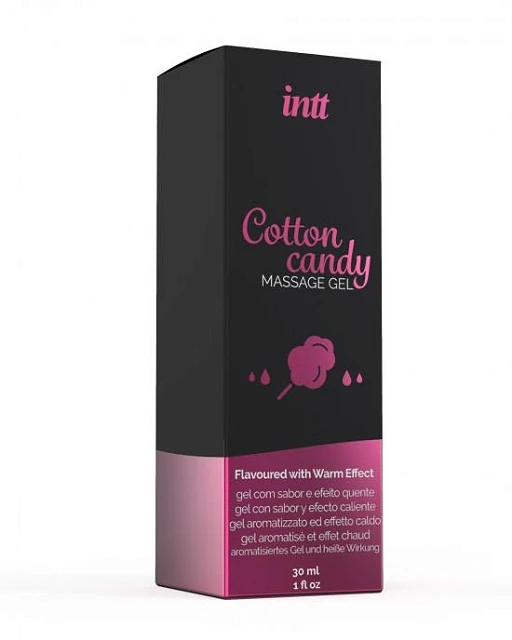 Żel do masażu Cotton Candy – wata cukrowa, efekt rozgrzewający, 30 ml — zdjęcie 3