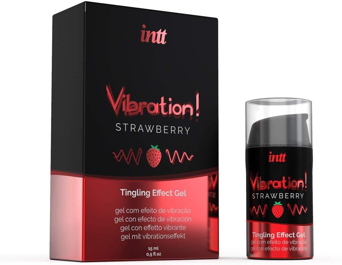 Żel wibrujący Vibration Strawberry 15 ml — zdjęcie 1