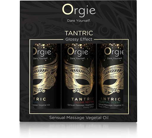 Zestaw olejków do masażu Orgie Tantric – 3 x 30 ml, 3 zapachy