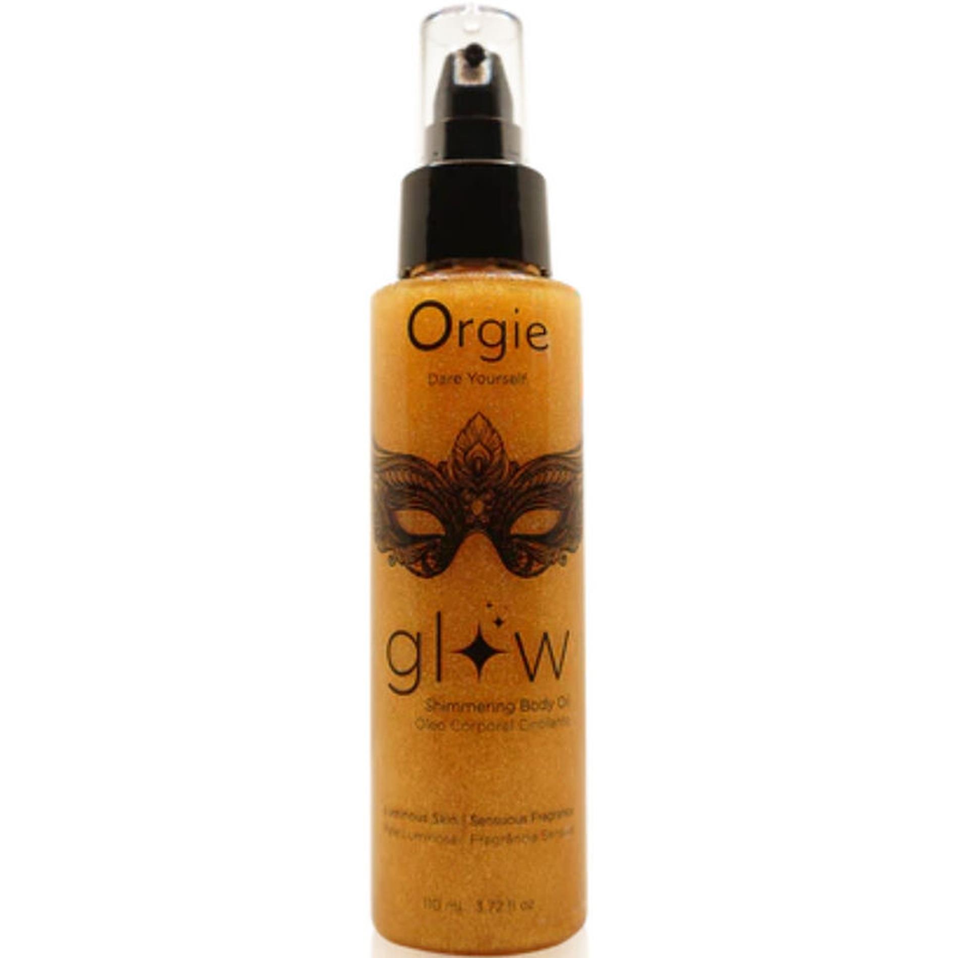 Olejek do ciała Orgie Glow – rozświetlający, złoty połysk, 110 ml — zdjęcie 1