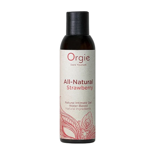 Lubrykant smakowy Orgie All-Natural Strawberry – truskawka, 150 ml