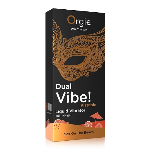 Żel wibrujący Orgie Dual Vibe! Sex On The Beach – smakowy, 15 ml — zdjęcie 3