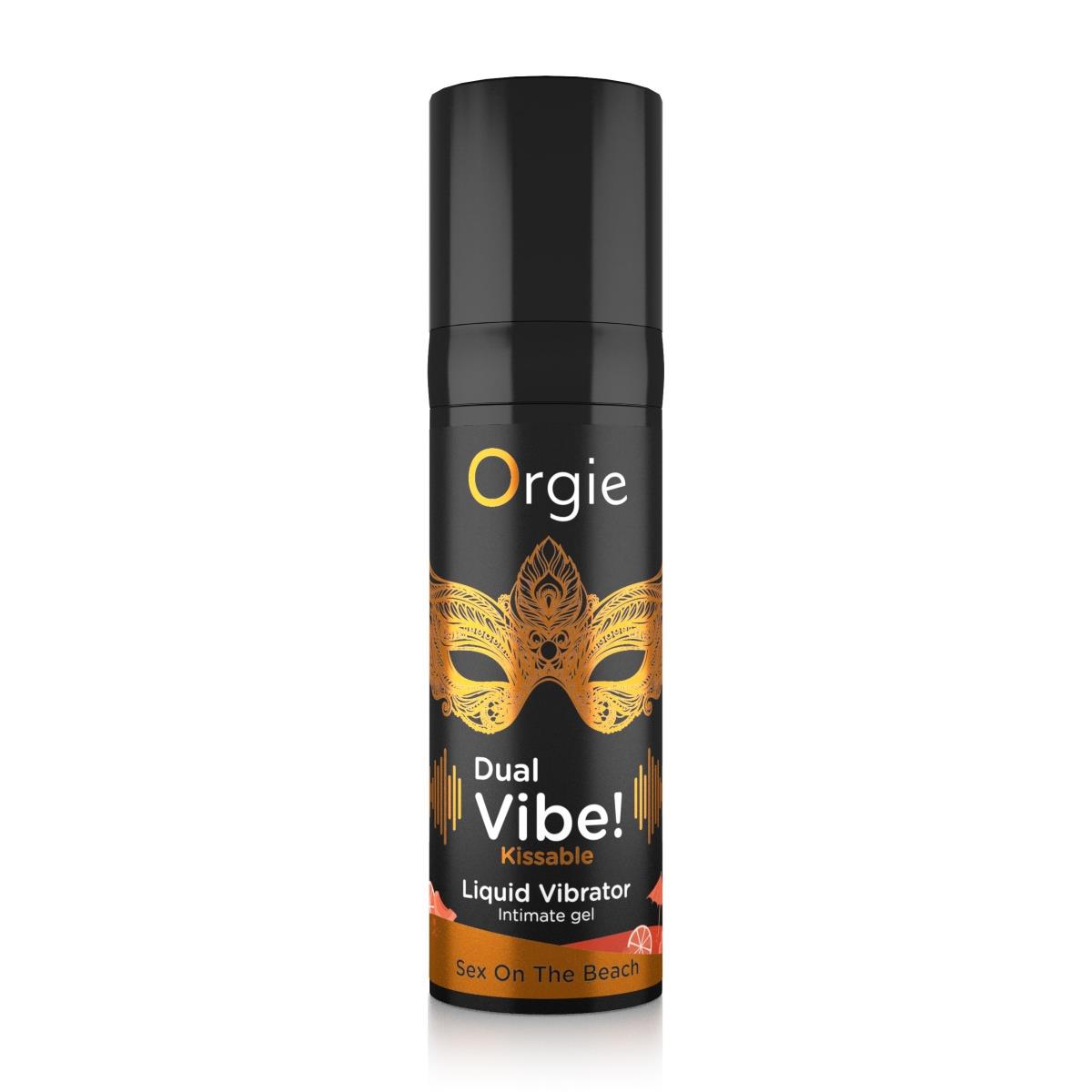 Żel wibrujący Orgie Dual Vibe! Sex On The Beach – smakowy, 15 ml — zdjęcie 1