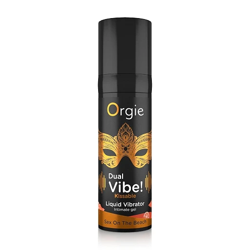 Żel wibrujący Orgie Dual Vibe! Sex On The Beach – smakowy, 15 ml