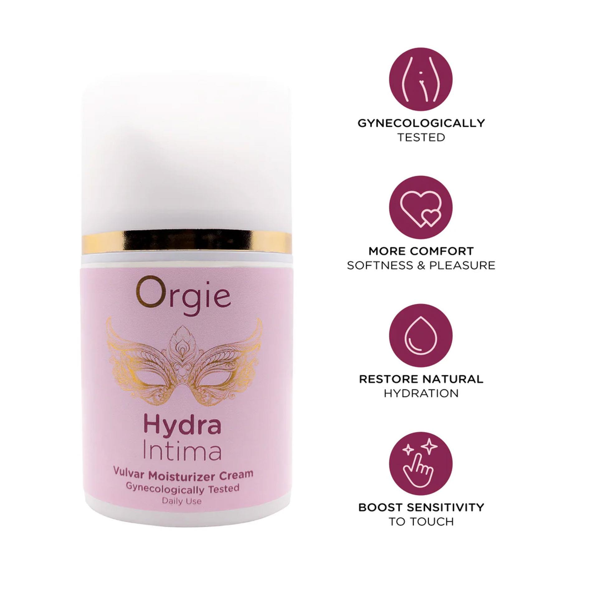 Krem nawilżający Orgie Hydra Intima – do okolic sromu, 50 ml — zdjęcie 2
