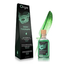 Zestaw do masażu ust Orgie Sexy Therapy Lips – jabłko, 100 ml