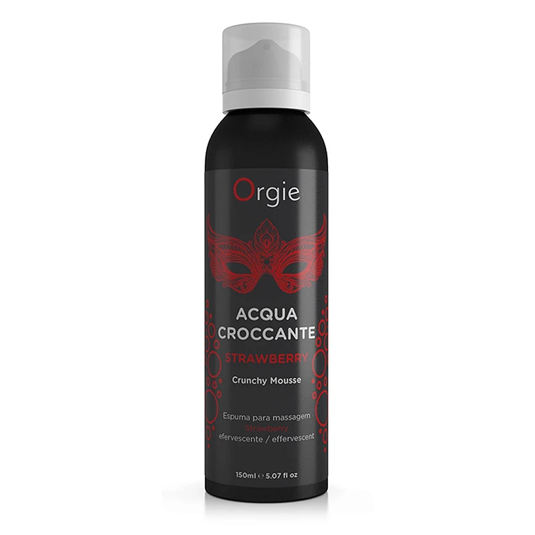 Musująca pianka do masażu Orgie Acqua Croccante – truskawkowa, 150 ml