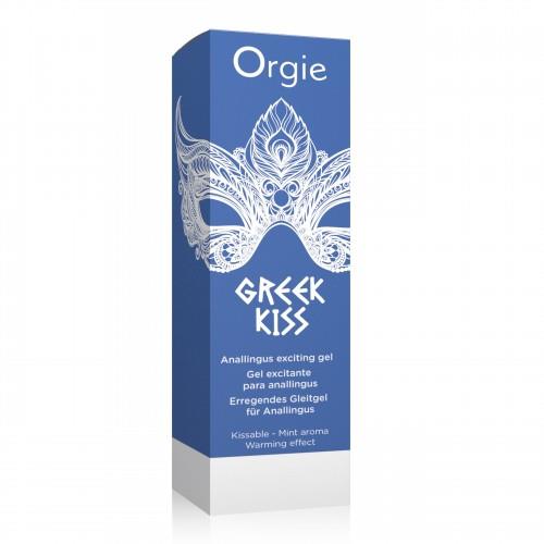 Żel do anilingusu Orgie Greek Kiss – rozgrzewający, miętowy, 50 ml — zdjęcie 1