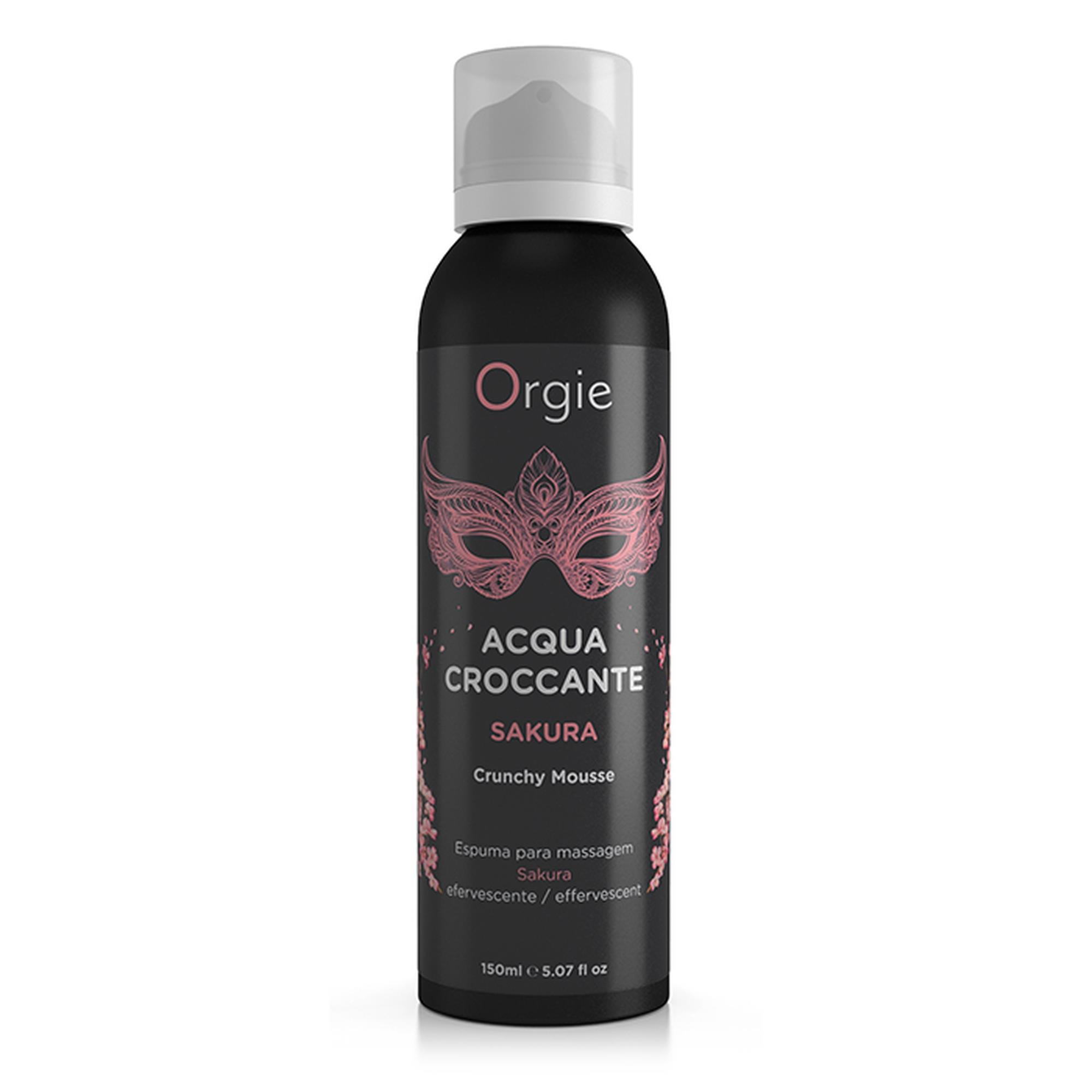 Mus do masażu Acqua Croccante Sakura – musujący efekt, 150 ml — zdjęcie 1