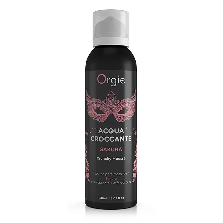 Mus do masażu Orgie Acqua Croccante Sakura – musujący efekt, 150 ml