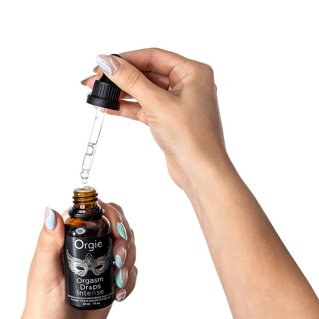 Żel intymny Orgasm Drops Intense - rozgrzewający smak jabłka — zdjęcie 2