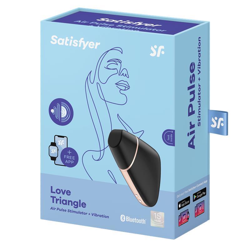 Stymulator łechtaczki Love Triangle – Air Pulse + wibracje — zdjęcie 7