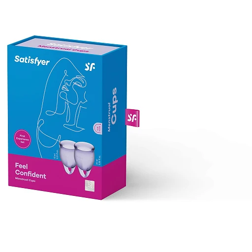 Kubeczki menstruacyjne Satisfyer Feel Confident – 15 i 20 ml, silikon — zdjęcie 2