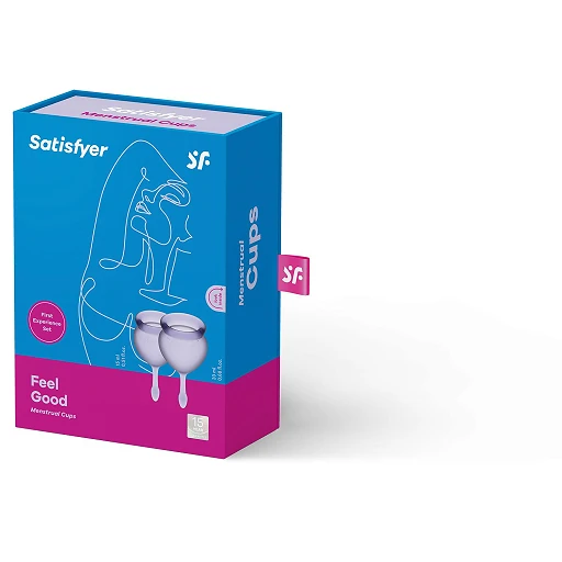 Kubeczki menstruacyjne Satisfyer Feel Good – silikon, 15 i 20 ml — zdjęcie 2