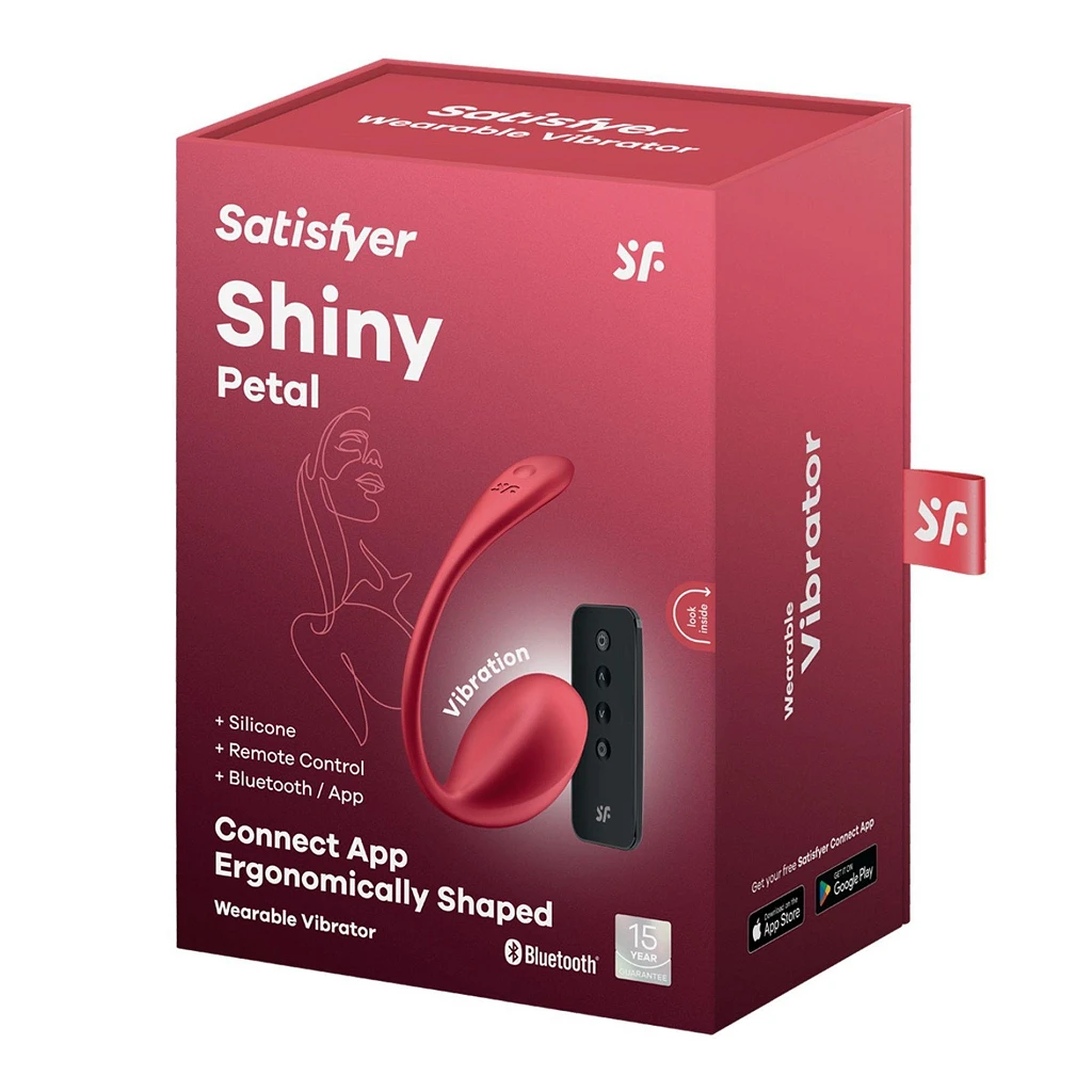 Jajko wibrujące Shiny Petal – aplikacja i pilot, czerwone — zdjęcie 6