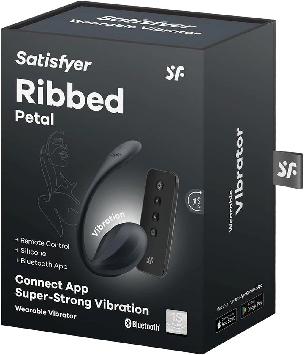Jajko wibrujące Ribbed Petal – aplikacja i pilot, IPX7 — zdjęcie 7
