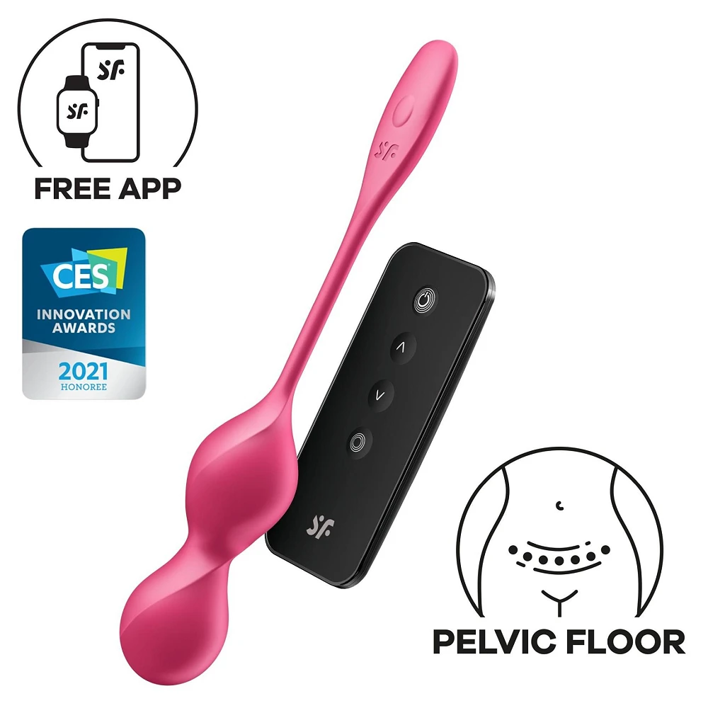 Kulki gejszy Satisfyer Love Birds 2 - silikon, z pilotem — zdjęcie 2